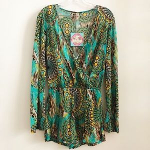 Luli Fama Moon Princess Long Sleeve Romper